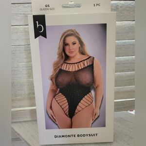 Baci Lingerie Diamonte Bodysuit - Fits Sizes 14-18